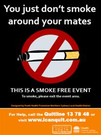 Dont smoke around your mates Image