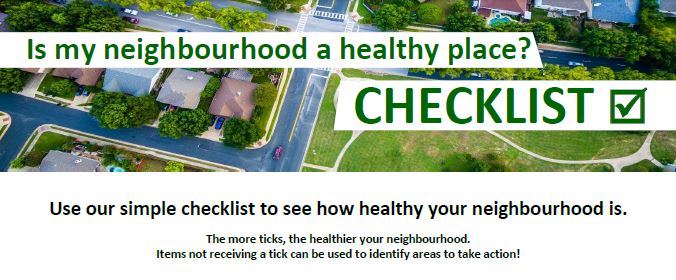 Checklist: Is My Neighbourhood a Healthy Place
